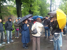 雨のワジェンキ公園