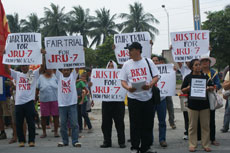 フィリピン労働者の抗議行動